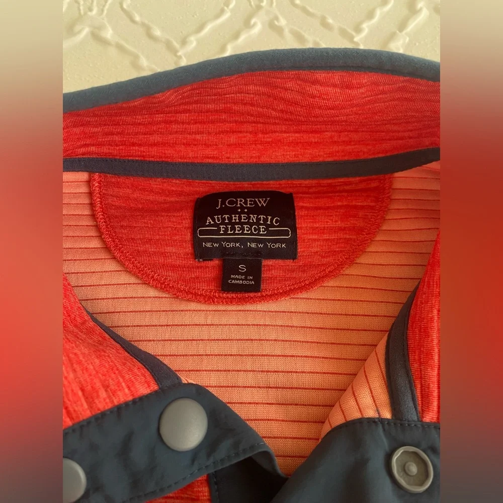 J. Crew - Red/Pink Elevated Casual Pullover Fleece - Size S